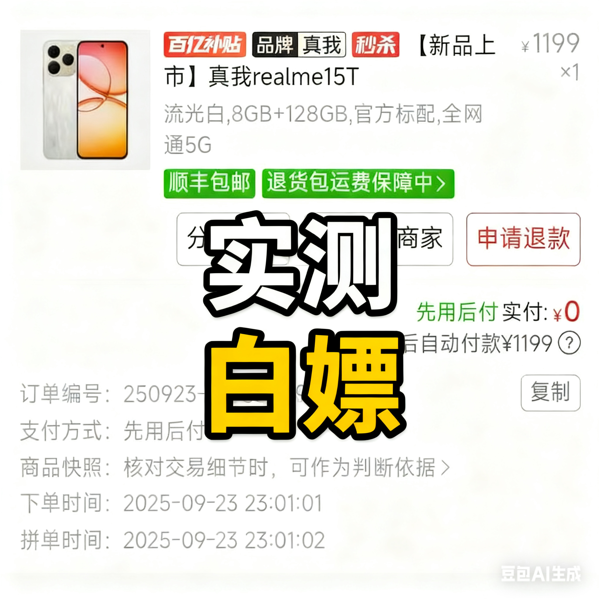 钻石会员专享！真我 realme15T 0元购来啦！！！-Zerogod论坛分中心